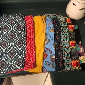 Lot of 8 Lularoe Leggings - TC Tall Curvy